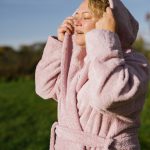 Unisex Hooded Bathrobe - Cotton Terry - Image 2