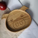 Wooden Plate For Kids - Boar