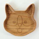 Wooden Plate For Kids - Corgi
