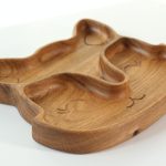 Wooden Plate For Kids - Fox With 2 Sectors