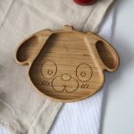 Wooden Plate For Kids - Dog