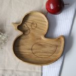 Wooden Plate For Kids - Duckling
