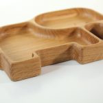 Wooden Plate For Kids - Elephant With 2 Sectors