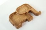 Wooden Plate For Kids - Elephant With 2 Sectors - Image 6