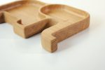 Wooden Plate For Kids - Elephant With 2 Sectors - Image 4