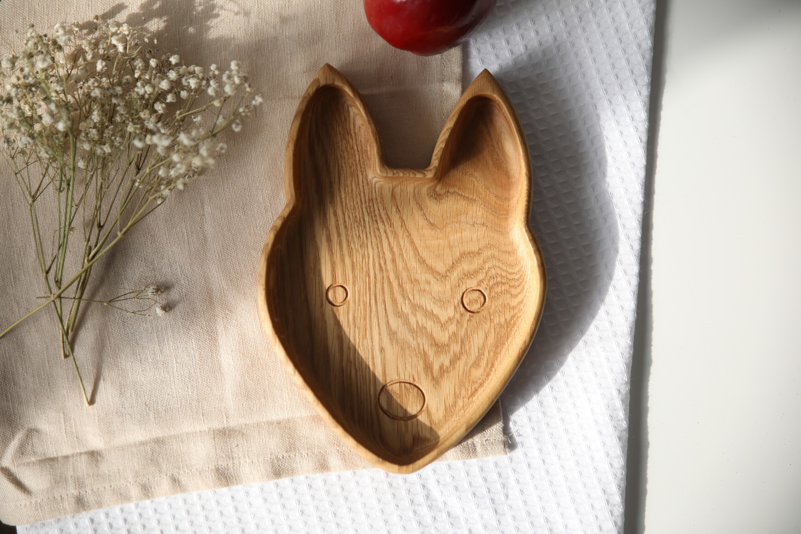 wooden-plate-for-kids-fox-dfa12974 Wooden Plate For Kids - Fox - Image 1