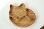 Wooden Plate For Kids - Fox With 3 Sectors - Image 2