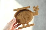 Wooden Plate For Kids - Helicopter - Image 2