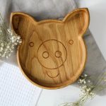 Wooden Plate For Kids - Pig
